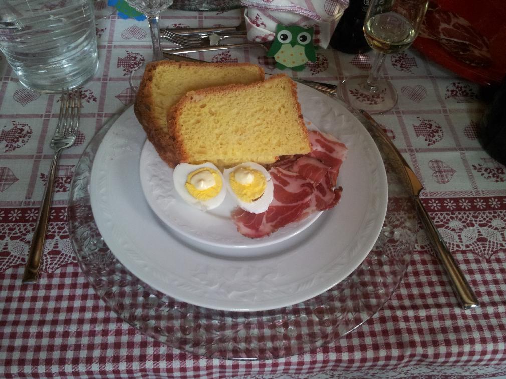 The Umbrian breakfast on Easter day.