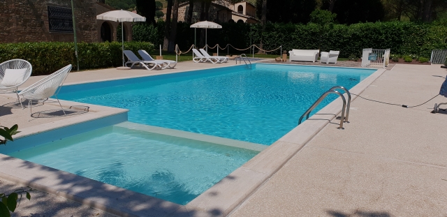 The pool with children area