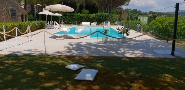The garden and the pool