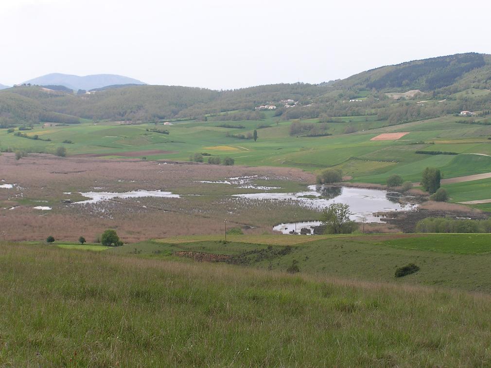 View from Monte Orve on Colfiorito marsh -  Photo by Roberta Milleri
