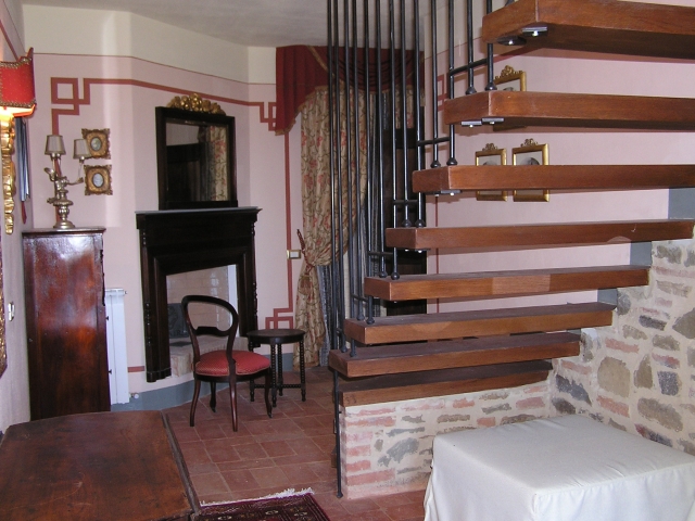 The sitting room in the bedroom within the small tower